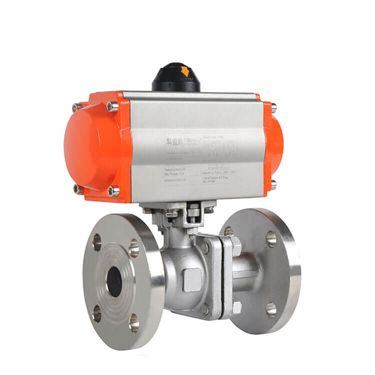 HK55-F Flanged Pneumatic Actuated Ball Valve